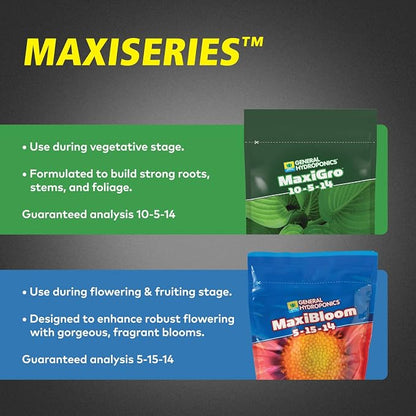 General Hydroponics MaxiGro Plant Food for Vigorous Growth, 2.2 lbs. (Pack of 12)