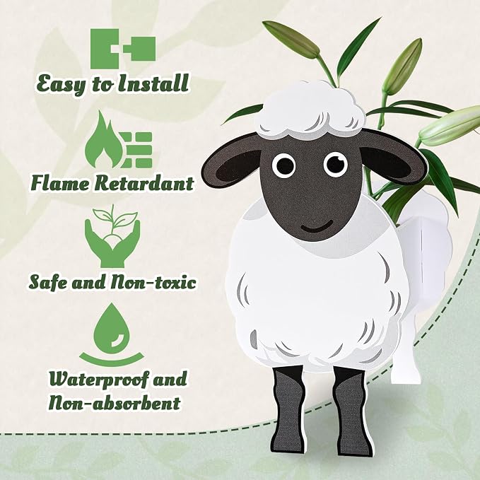 Pet Planters 4 Pcs Farm Animals Series Cute Animal Shape Flower Planters, Plant Pots for Indoor/Outdoor Garden Decor, Unique Gifts/Souvenirs for Pet Lovers (Farm Series 4pcs (2D))