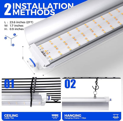 Barrina CX2Z Greenhouse with Grow Light for Indoor Plant & Seedlings, 6-Tier Plant Shelf with 2FT 30W(Per Light) Full Spectrum Plant Lights, 3 Adjustable Spectrum and Timer, 29x14x71 Inches