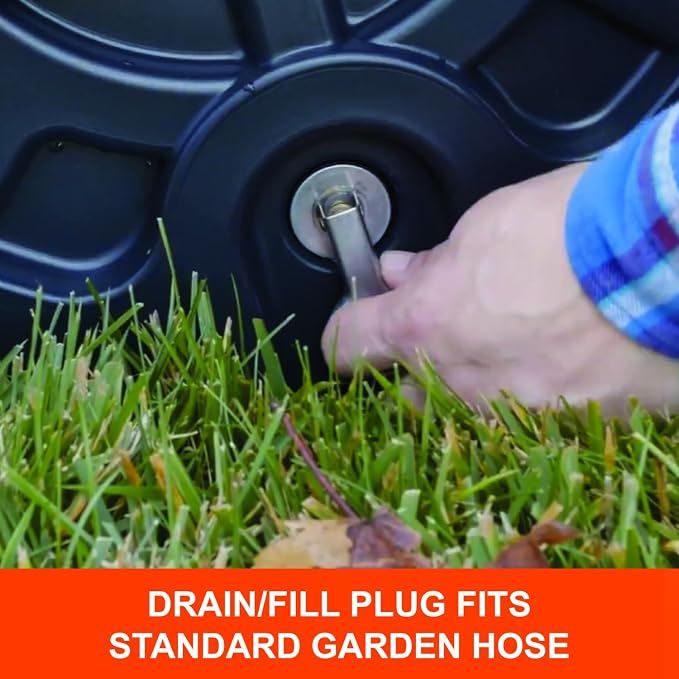 Agri-Fab 45-0606 18" x 36" Tow Behind Poly Lawn Roller 400 lbs weight with water, Poly Drum and Steel Frame, with Plug. Designed for Lawn and Garden Tractors