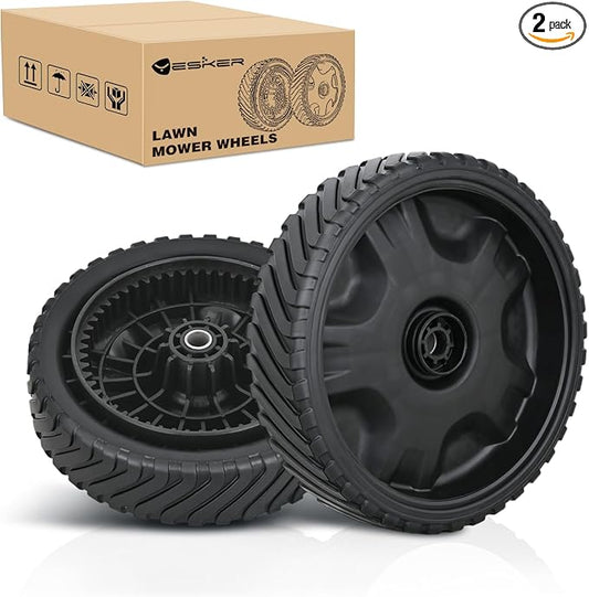 Yesker Lawn Mower Drive Wheels Replacement 8 Inch 634-05039 Assembly, Lawnmower Wheels Compatible with Troy-Bilt, Craftsman, TB200 TB210 TB220 TB230 TB270ES TB280ES, 2-Pack
