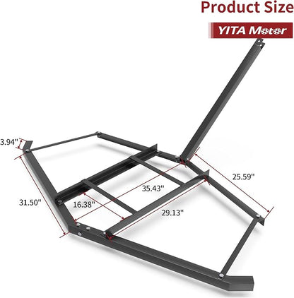 YITAMOTOR Driveway 66" Drag Grader Harrow Driveway Drag Grader for ATVs, UTVs, Garden Lawn Tractors