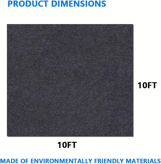 Outdoor Storage Shed Mat，Anti-Slip Patio Furniture Floor Mat，Waterproof Carport Mat，Backing prevents liquid penetration，Soft Material, Non-slip Backing,Washable，Excluding storage shed (10 × 10 FT)