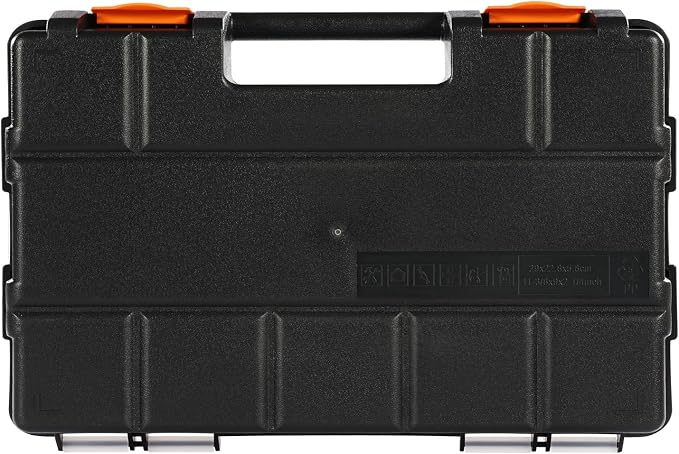 VEVOR 3-Pack Small Parts Organizer, 21 Compartments Tools Organizer Box with Removable Dividers, PP Hardware Storage Box with Safety Latch & Portable Handle for Nuts, Bolts, Screws, Nails