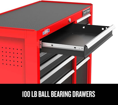 CRAFTSMAN 41" Rolling Tool Chest, 10-Drawer Steel Tool Cabinet with Drawer Trays and Paper Towel Holder (CMST341102RB)