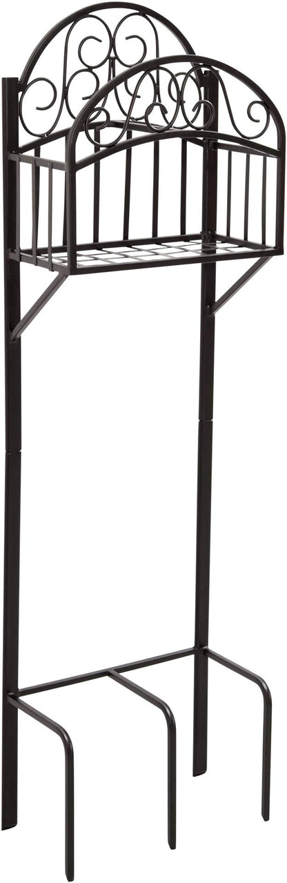 Liberty Garden 119-KD w/Shelf Hose Stand, Black