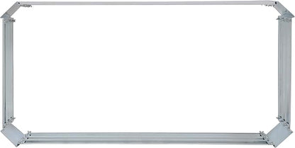 Sunnydaze Galvanized Raised Garden Bed Kit - 4x2x1 ft Outdoor Raised Garden Bed - Metal Planter Box for Vegetables, Flowers, Herbs - Silver - 4' x 2' Rectangle