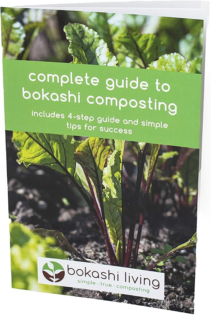 Premium Bokashi Composting Starter Kit (Includes 2 Bokashi Bins, 4.4 lbs of Bokashi Bran and Full Instructions