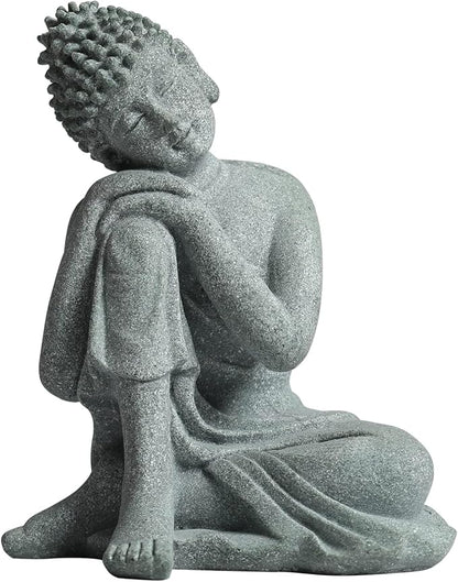 Little Buddha Statue for Home - Handmade Stone Meditation Sitting Buddha Figurine, Buddah, Buda, Budda, Baby Buddha Statue Indoor/Outdoor, Buddha Decor & Gifts, Buddhas, Buddha Sculpture