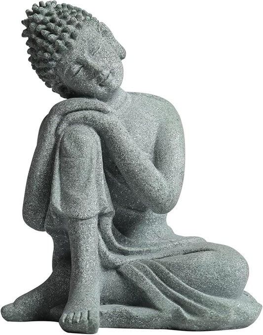 Little Buddha Statue for Home - Handmade Stone Meditation Sitting Buddha Figurine, Buddah, Buda, Budda, Baby Buddha Statue Indoor/Outdoor, Buddha Decor & Gifts, Buddhas, Buddha Sculpture