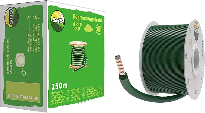 RASENFREUND 250 m Boundary Cable for Robotic lawnmowers, Lawn mowers, Accessory Set, Boundary Wire for Search Cables, Compatible with Gardena/Bosch/Husqvarna/Worx/Honda/Robomow/iMow, Diameter 2.7 mm