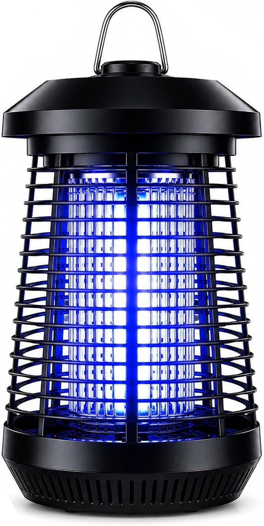 Bug Zapper Outdoor,4200v Mosquito Zapper Killer,Covers 1/2 Acre | Electric Bug zapper Helps Eliminate Mosquitoes and Flying Insects Outdoors. Ideal for Patio Backyard Garage. Easy-clean Tray