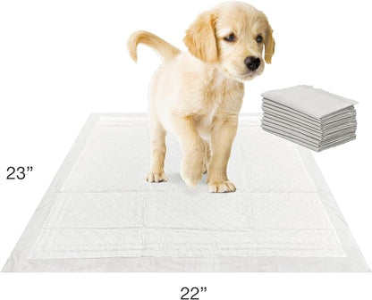 Four Paws Wee-Wee Super Absorbent Insta-Rise Dog Pee Pads, 10 Count | Edge leak & runoff protection, leak-proof puppy pads, built-in attractant, dog housebreaking, all day protection, 22" x 23"