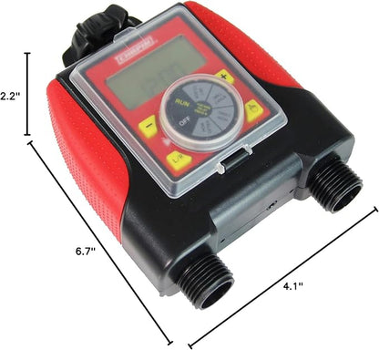 Chapin 41003 Dual Zone Water Timer with Water Resistant Construction, Numerous Options for Frequency of Watering/Duration of Watering Settings and up to 116 PSI, Red/Black