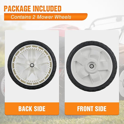 Yesker Lawn Mower Drive Wheels Replacement 8 Inch 119-0311, Stens 205-360 Assembly, Toro Lawnmower Front Wheels Compatible with 20001 20330 20331 20339 20350 and More, 2-Pack