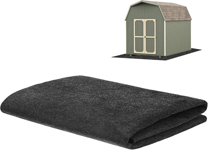M METERXITY 3 mm Thickened Outdoor Storage Shed Mat, 3x4 ft Waterproof Shed Flooring Mat for Patio Furniture Floor Protecting from Wear/Liquid/Dust/Oil, Non-Slip Felt Rubber Rug Pad [Grey]