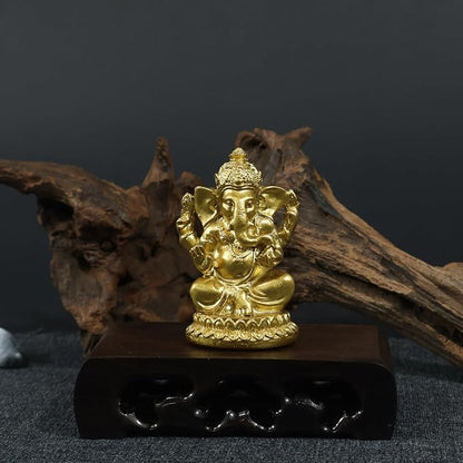 Lord Ganesha Buddha Statue - Elephant God Sculptures Ganesh Figurines | Man-made Stone Home Garden Buddha Decoration Statues