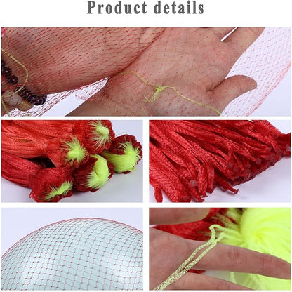 80 Pack Watermelon Nets, 20 Inches Reusable Cantaloupes Mesh Net Garden Cucumbers Growing Supporting Storage Net Bags for Vegetables, Honeydew