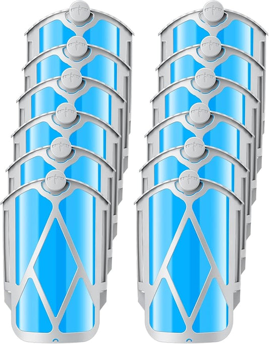UBeesize 12 Pack Insect Trap Refill Cartridges, 2026 Upgraded Strong Adhesive Refills for Indoor Plug-in Bug Traps, Compatible with M364 and Max Devices, Easy to Replace and Long Lasting