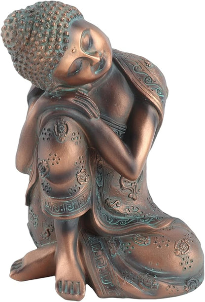 Joyzan Buddha Statue, Hug Knee Seated Statues Home Decor Buddah Decoration | Antique Zen Meditating Collectibles Figurines Meditation Spiritual Living Room Outdoor Patio Desk Yard Art Garden Hindu