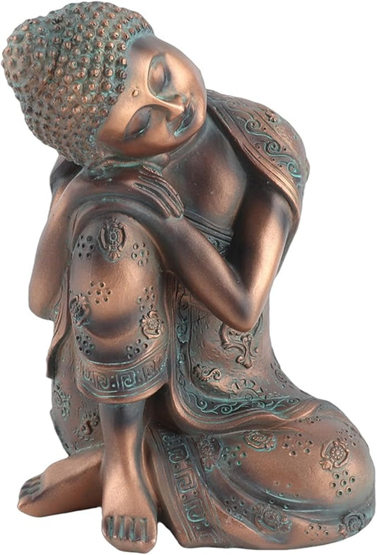 Joyzan Buddha Statue, Hug Knee Seated Statues Home Decor Buddah Decoration | Antique Zen Meditating Collectibles Figurines Meditation Spiritual Living Room Outdoor Patio Desk Yard Art Garden Hindu