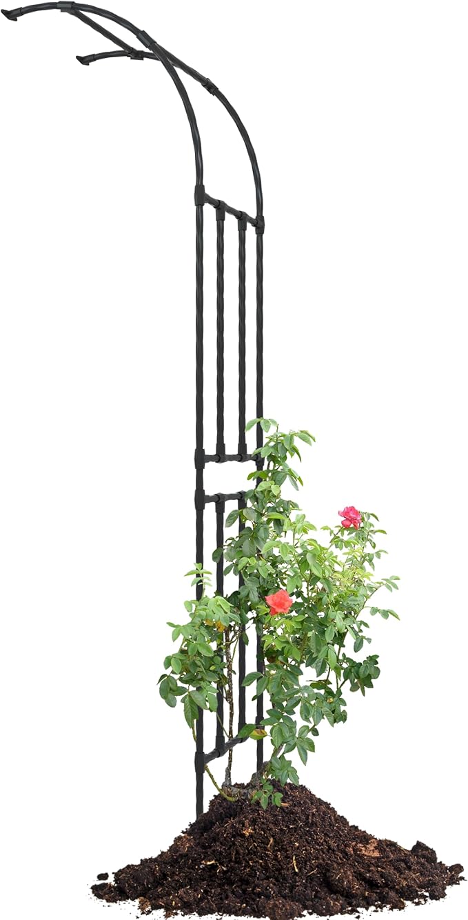 BUKLIYN Half Sided Arch Against The Wall Garden Trellis - Garden Arch Arbor Trellis for Climbing Plants Outdoor - Garden Arch for Home Yard and Garden