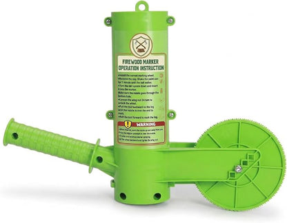 Feroca Firewood Marker Tool - Automatic Paint Marking Device with 16'' Roller Wheel, Durable Firewood Measuring Tool for Log Cutting & Woodworking, Measuring Accessory For Chainsaw Portable Design