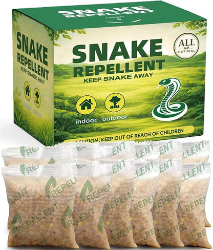 Snake Repellent for Yard, Snake Deterrent Outdoor, 12-Pack Snake Away Repellent for Garden/Lawn, Backyard Snake Repellent, Covers 120 Sq Ft, Lasts Up to 60 Days