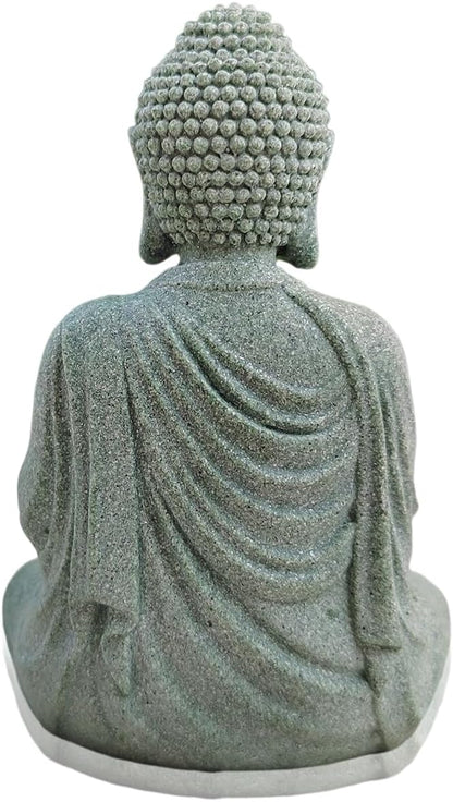 livelyfish Asian Stone Buddha Figurines for Aquarium Zen Garden Fish Tank Statue Decorations Mini Stone Buddha Zen Garden Sculptures Decor,Gift
