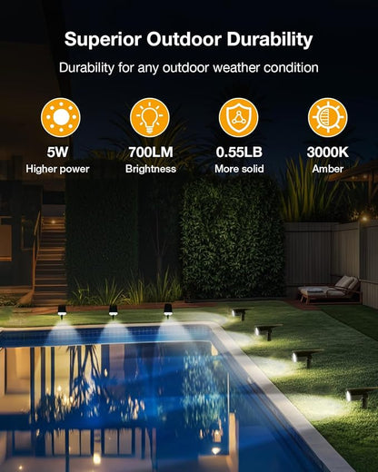 Solar Power Spotlight Outdoor Waterproof Landscape LED Accent Lighting for Yard, Tree, Plants, Walls, Path, Garden, Statues, Adjustable Brightness,Dusk to Dawn Long Lasting (Cool White, 1 Pack)