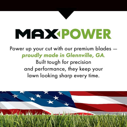Maxpower 561557B USA MADE 3 Blade Set | For 54" Cut MTD, Cub Cadet, Troy-Bilt and Craftsman, Replaces 742-05056, 942-05056, 742-05056A, 942-05056A, CMXGZAM110143