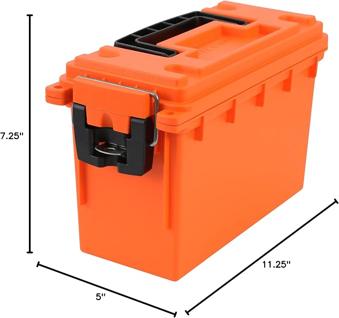 Sheffield 12680 Marine Storage Box, Dry Box Made in USA, Water Resistant Container for Boat and Dock Gear, Small Parts Organizer with Latch, Stackable