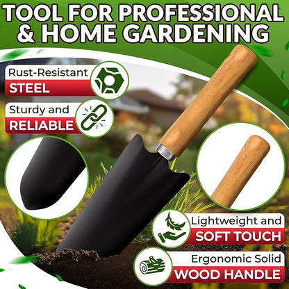 10 Pcs Gardening Tool Set for Women, Rust-Resistant Steel, Tote Bag | Garden Tools Set for Plant Care, Digging, Planting & Potting; Ergonomic Handles, Gloves & Spray Bottle; Gift for Plant Lovers