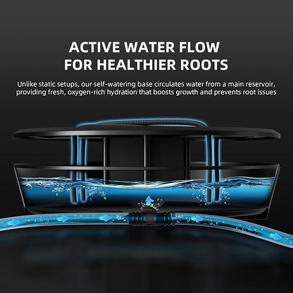 Spider Farmer Gravity-Fed Self-Watering System, 4-Pack Auto Watering System with 13 Gallon Reservoir, 4 Fabric Pot Base for Indoor Plants, Grow Tents, Greenhouses