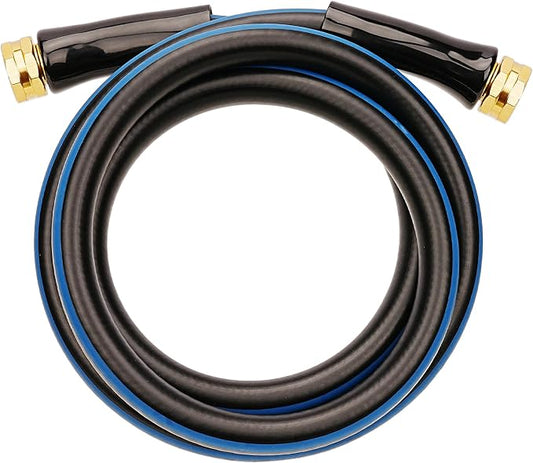 SheeChung Short Garden Hose 6ft x 5/8",Water Hose for Hose Reel Faucet,Lightweight Leader Hose,Short Hose 6ft with Female to Female,Rubber Garden Hoses,3/4"GHT
