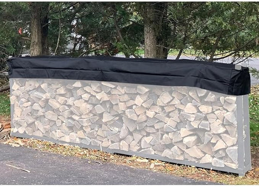 Firewood Rack Top Cover Waterproof Replacement for 10 foot | Firewood Log Heavy Duty Storage Log Rack Covers (Not The Full Cover)