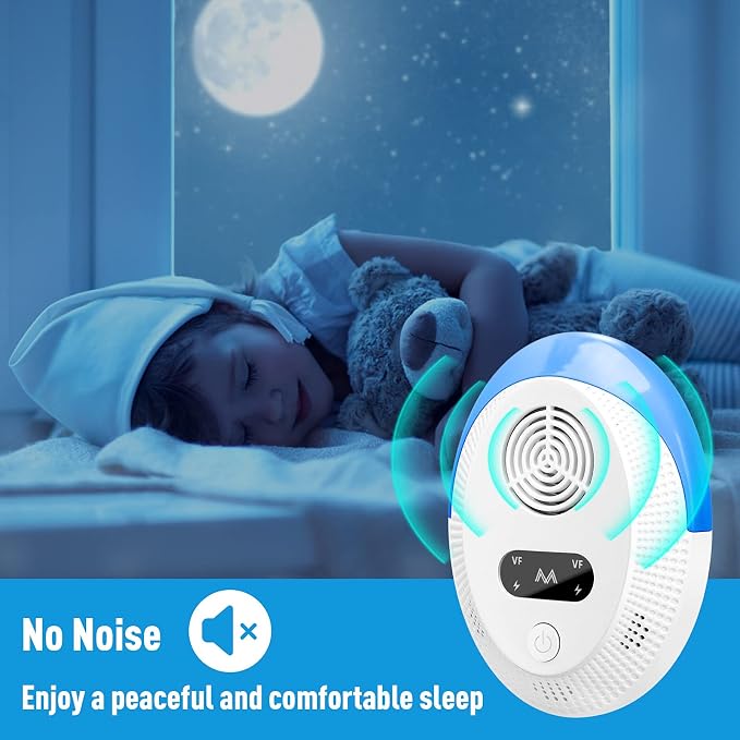 2026 Upgraded Mouse Repellent, Ultrasonic Pest Repeller, Home Indoor Pest Repellent for Insect, Roach, Spider, Ant, Bug, Rodent, Mouse, Bugs, Mosquito, Mice, 6 Packs