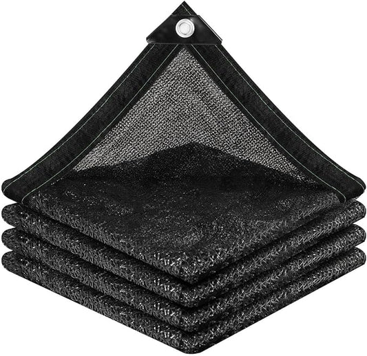 vensovo 70% Sunblock Shade Cloth Net Black Resistant - 6.5x6.5 Ft Garden Shade Mesh for Plant Cover, Greenhouse, Chicken Coop, Kennels, Tomatoes Plants