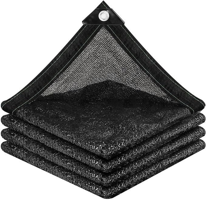 vensovo 70% Sunblock Shade Cloth Net Black Resistant - 3x10 Ft Garden Shade Mesh for Plant Cover, Greenhouse, Chicken Coop, Kennels, Tomatoes Plants