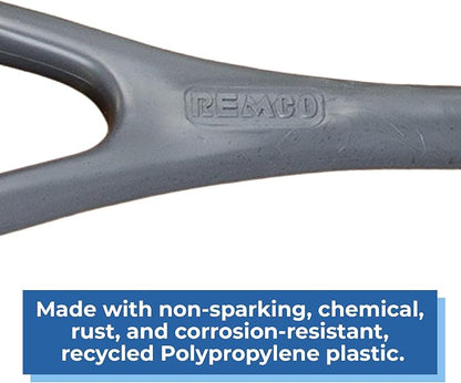Remco 6981RG Grey Polypropylene Industrial Hygienic Shovel, 24" Blade