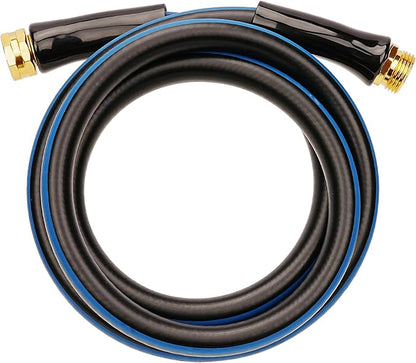SheeChung Garden Hose 10ft x 5/8",Short Water Hose for Hose Reel Faucet,Lightweight,Leak Free,Flexible Leader Hose,Rubber Hose with Male to Female Fittings,3/4"GHT