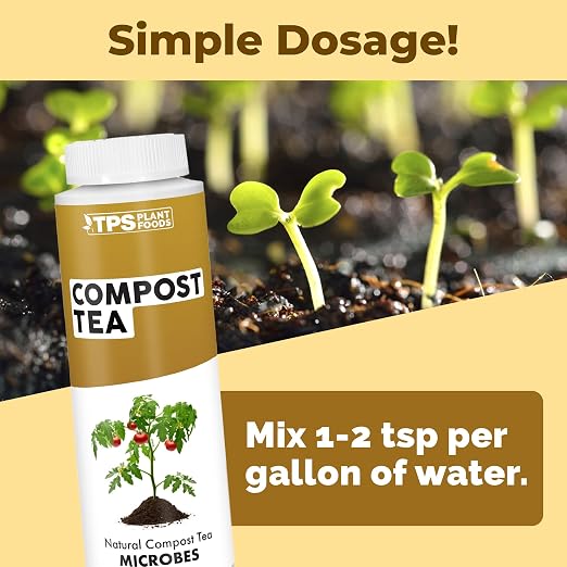 Compost Tea – Liquid Microbial Supplement for Living Soil, Better Nutrient Uptake & Stronger Plants, 8 oz
