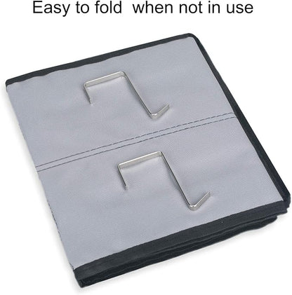 Shoe Organizer Over the Door 12 Pockets Shoe storage for Bedroom Door Hanging Shoe Rack Bathroom Closet Storage (Gray-2 Pack)