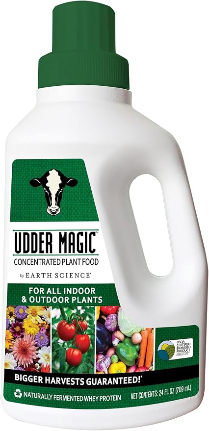 Earth Science – Udder Magic – Nutrient Rich Plant Food Concentrate – Fruit and Bloom Booster – Help Strengthen Roots