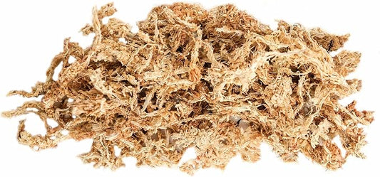 Galápagos (05203) 5-Star Golden Sphagnum Moss | Long-Fiber Snake Bedding, Reptile Substrate & Terrarium Moss for Frogs, Toads, Carnivorous Plants, Leopard Geckos, Snakes, and Amphibians, 1/3 Pound
