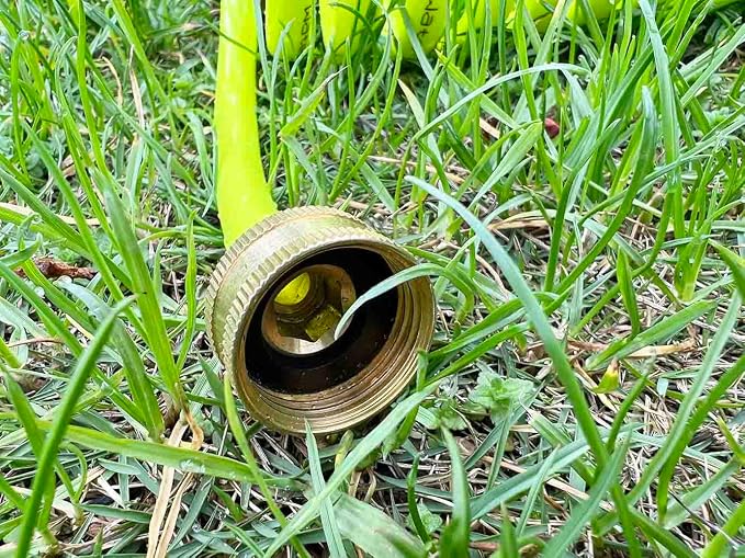 SANFU PU Recoil Garden Hose Handy 3/8"ID x 15ft Premium With 3/4"Inch Swivel Female Brass Fittings Retractable, Outdoor Patio Hose Marine&Boat Yacht, Lime(15')