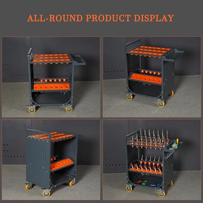 CAT/BT40 Large Capacity CNC Tool Storage Cabinet, CNC Tool Holder Vertical Drawer Cabinet for Warehouse Workshop Factory Garage Machining Centers