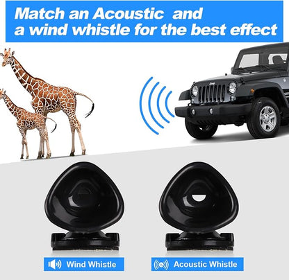 4pcs Deer Warning Whistles Device for Cars, Anti-Deer-Ultrasonic-Whistles for Vehicles Bumper Grill, Save Deer Animal Horns Alerts Deterrent Device Invisible Protector for Auto SUV Truck Motorcycles