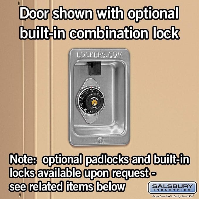 Salsbury Industries 62352TN-U Double Tier 36-Inch Wide 5-Feet High 12-Inch Deep Unassembled Standard Metal Locker, Tan Brown