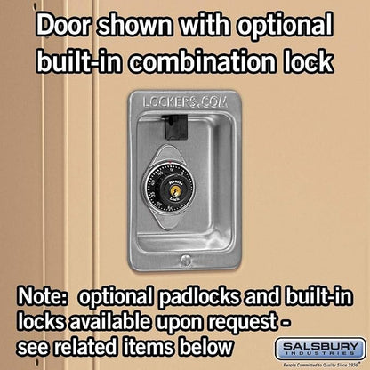 Salsbury Industries 62352TN-U Double Tier 36-Inch Wide 5-Feet High 12-Inch Deep Unassembled Standard Metal Locker, Tan Brown